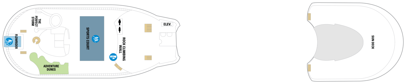 Royal Caribbean International, Adventure of the seas, Deck 13.png